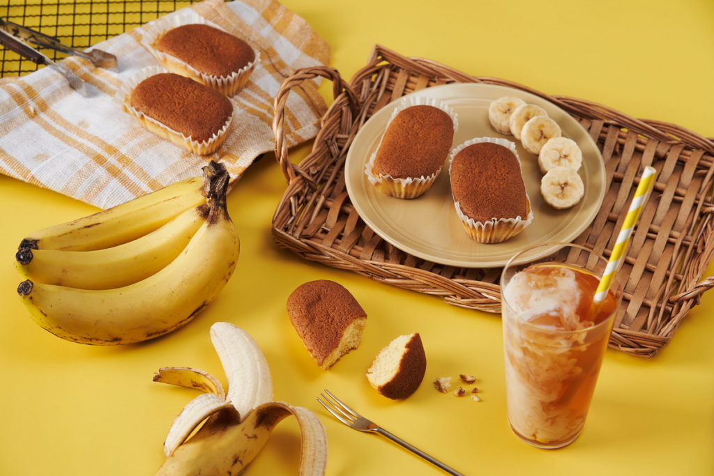 春遊季主打限定款香蕉口味，融入新鮮香蕉切片