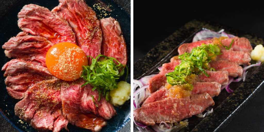 使用低溫調理的牛肉刺身，也是「BEBUYA」的招牌菜色，不少饕客慕名而來。（圖片來源：ⒸGlobridge Inc.）
