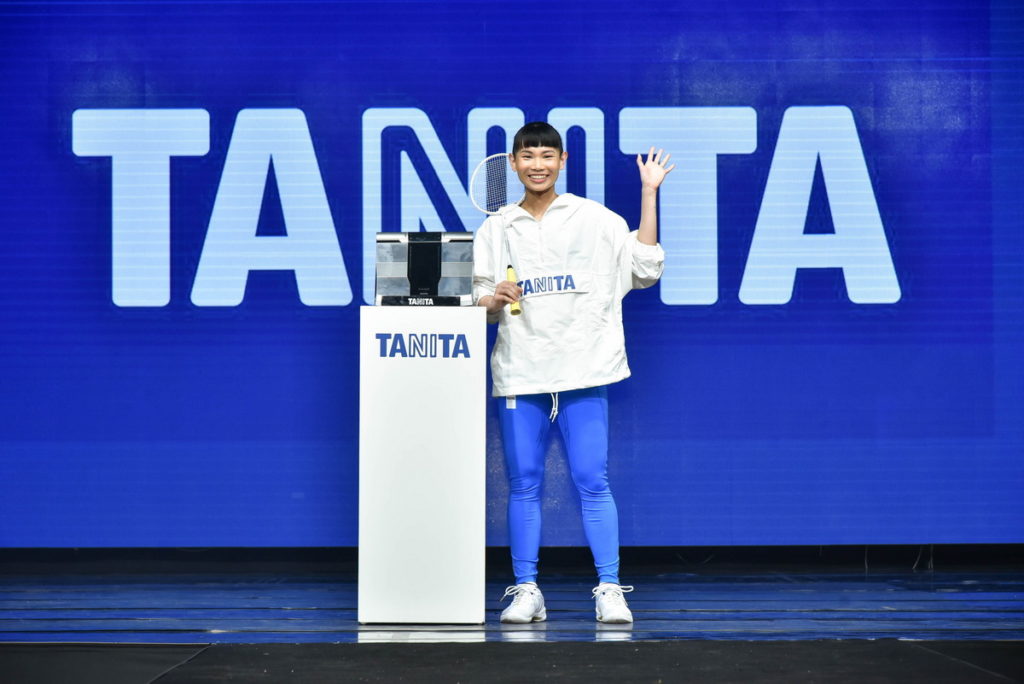 TANITA Taiwan今年特別力邀世界球后戴資穎擔任品牌年度代言人，並同步推出最新家用體組成計RD-545(TANITA提供)