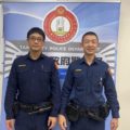 警員蕭瑞安(左) ，警員陳冠羽(右)