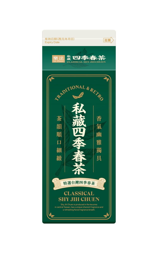 萊爾富超商獨家茶飲-樂法私藏四季春茶，NT 30元
