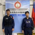 （左）警員徐駿霖、（右）警員鄭宇
