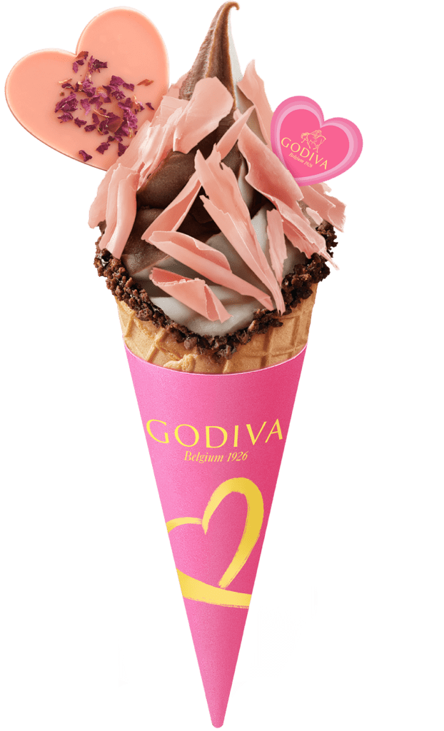 LOVE GODIVA限定，雙重巧克力霜淇淋 NT$200