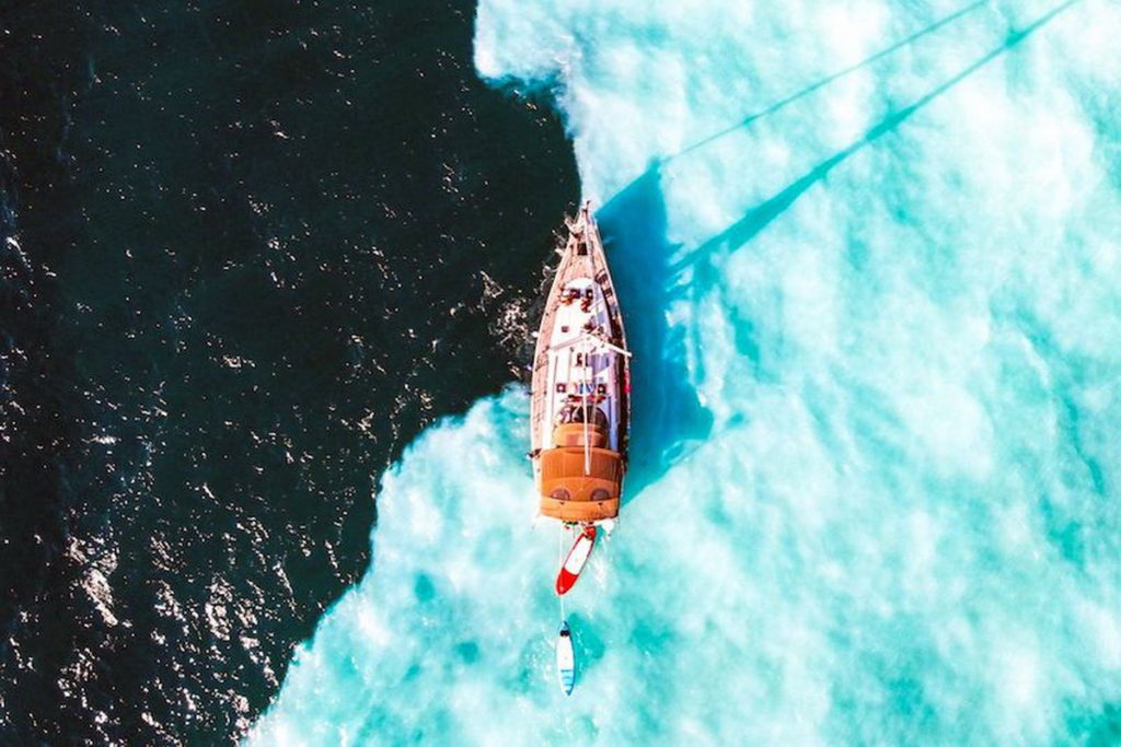 奧丁丁體驗推出龜山島牛奶海包船行程，適合3到21人從事水上活動、體驗遠離人群的派對時光。（圖／爆攝一波提供）