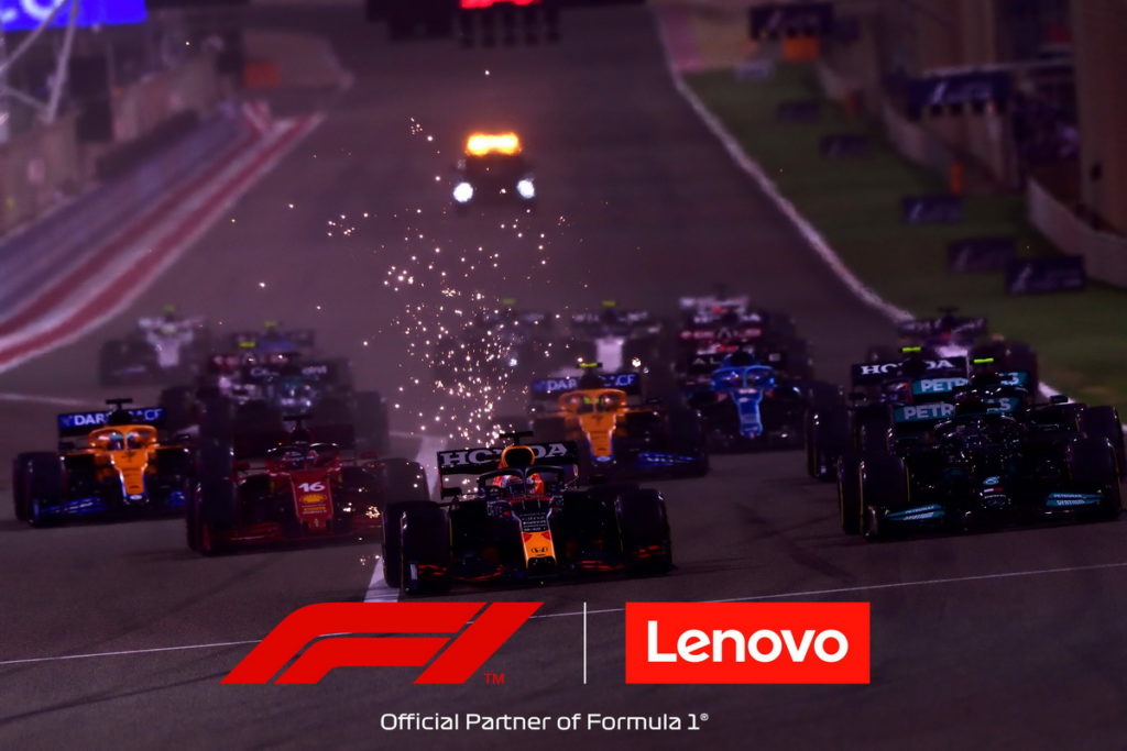 Lenovo 預計導入擴增及虛擬實境等技術，為全球車迷打造創新的觀賽體驗。