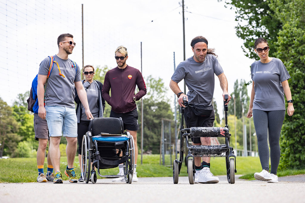 來自義大利的Michel Roccati，成功在沒有輪椅的情況下，憑自身力量參加 Wings for Life 全球路跑