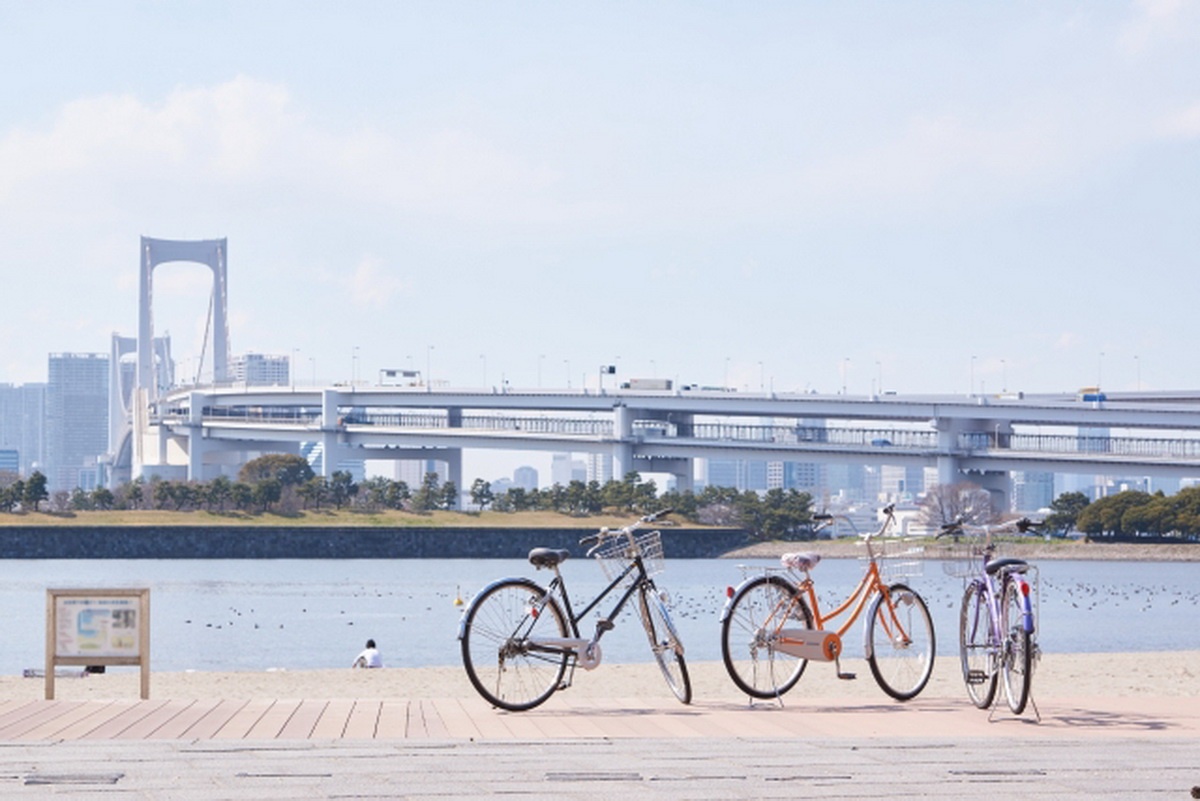 台場海濱公園的美好景致，是自行車友必訪的景點 。（圖片來源：ⒸTCVB）