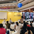項婕如(左起)、懷觀、馮勃翰在台北國際書展的沙龍座談會上，分享了催生和參與《劍魂如初》AR劇場的心得感想