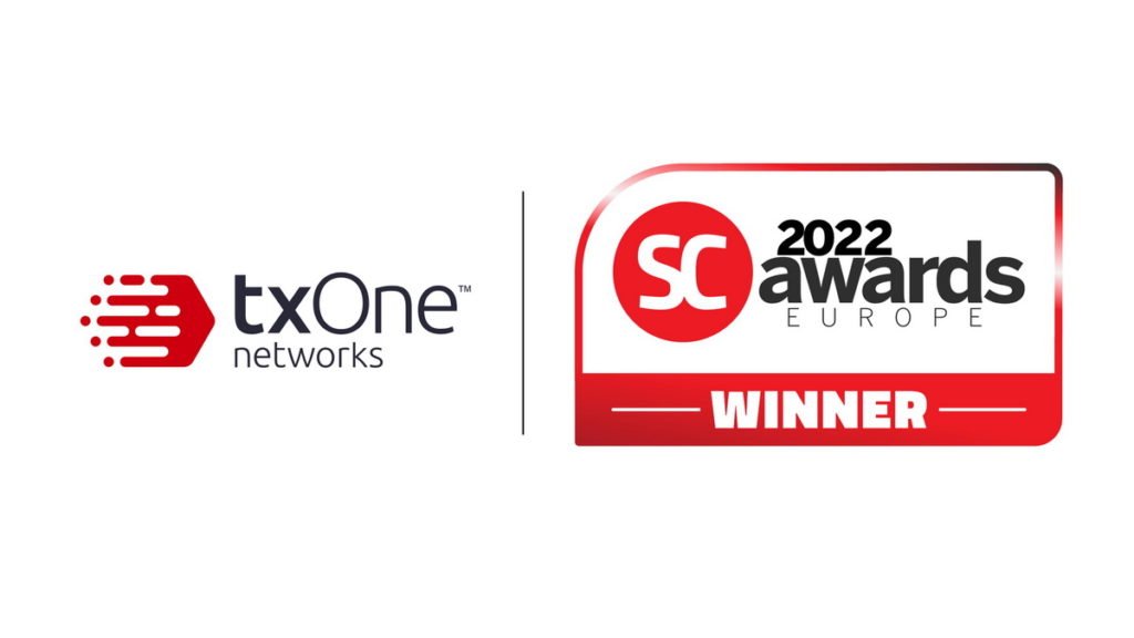 TXOne Networks（睿控網安）宣布榮獲SC Awards Europe 2022雙項大獎，協助企業抵禦資安威脅，保護關鍵基礎架構。