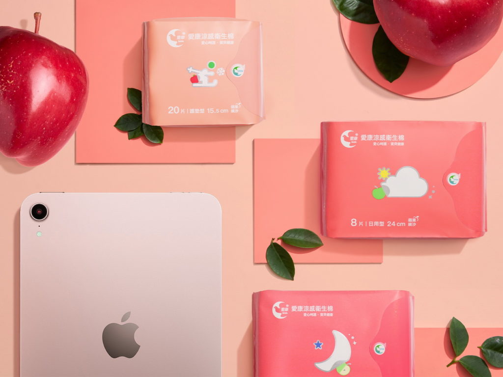 7/1-7/15愛康粉專推出「買蘋果送蘋果」活動，前往貼文曬訂單就有機會獲得蘋果 iPad mini 6。圖片來源：愛康涼感衛生棉。