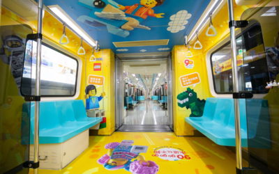 歡慶品牌90週年! 台灣樂高於台北捷運車廂打造期間限定樂高歡樂列車