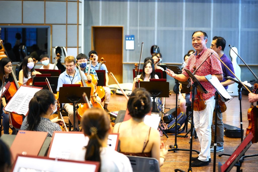 《2022大師星秀音樂節交響音樂會》排練照（圖/歌劇院提供攝影師鄭達敬）