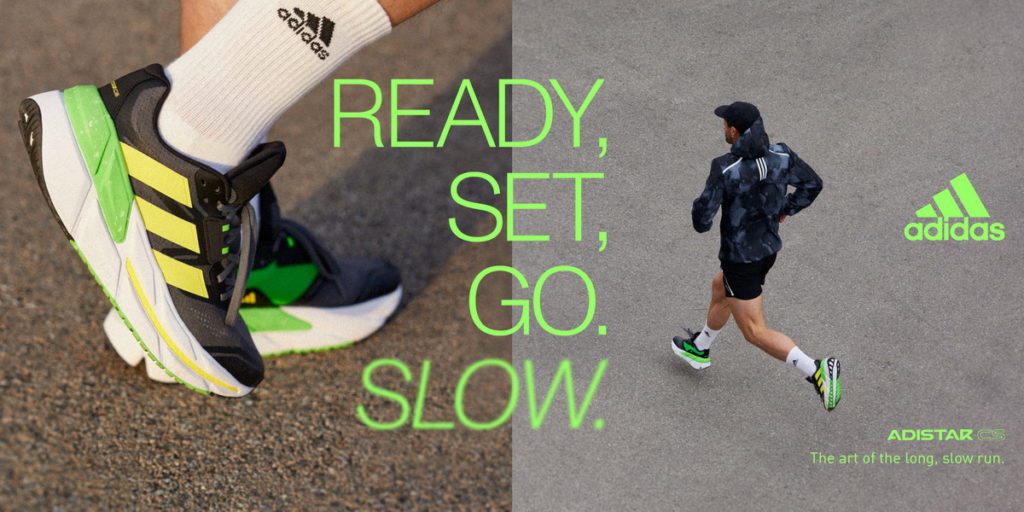 adidas近日推出 Adistar CS跑鞋，是款幫助跑者探索距離潛力的長距離慢跑訓練鞋款