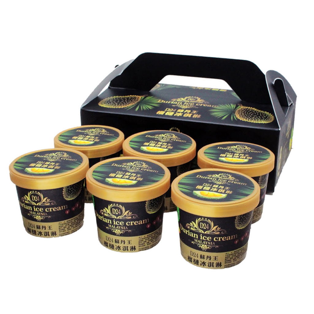 【Gold Thon】D24蘇丹王榴槤冰淇淋，活動價899元(12杯／2盒)