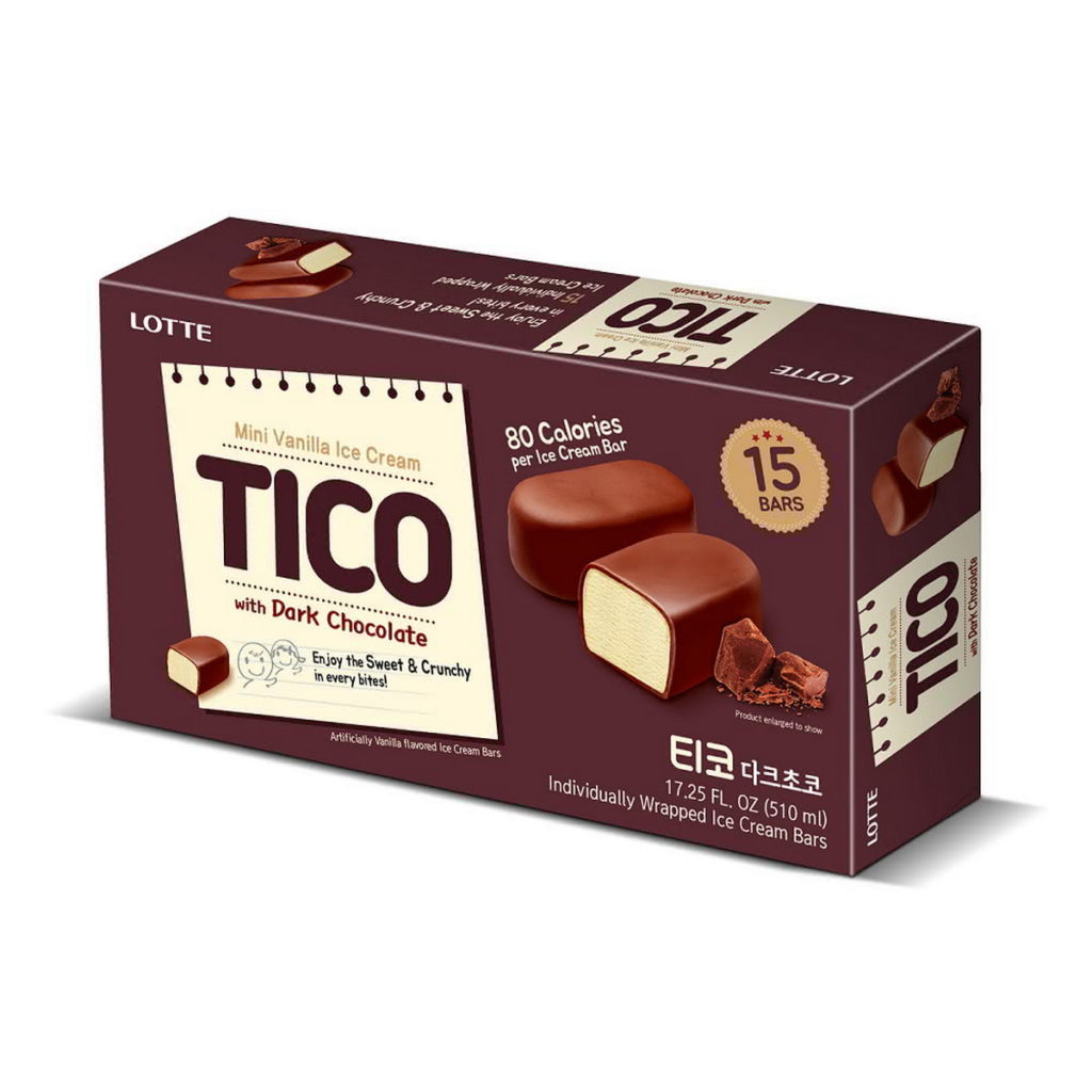 【Lotte】Tico 可可脆皮香草風味雪糕黑巧克力，活動價168元