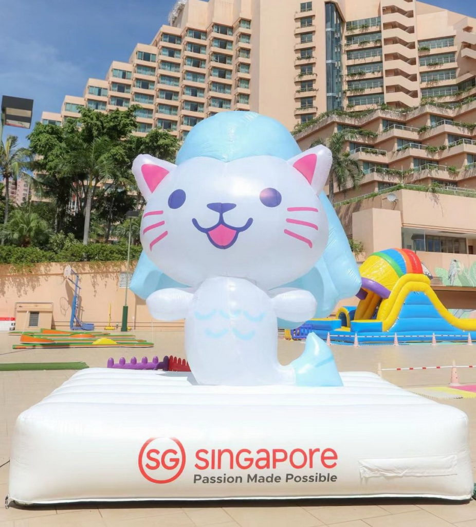 四尺新加坡旅遊局萌小獅Merli首度登台 多重活動邀您搶先打卡參與。圖片來源：新加坡旅遊局