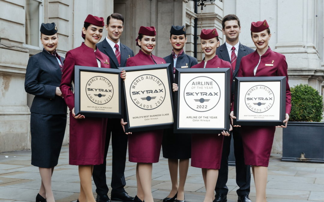 卡達航空獲 Skytrax 評為「年度最佳航空公司」成為史上首間航空公司七度奪此殊榮  另榮獲三大獎項
