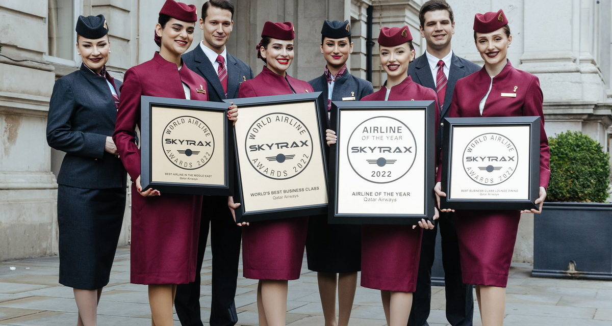 卡達航空榮獲 2022 Skytrax 年度最佳航空公司