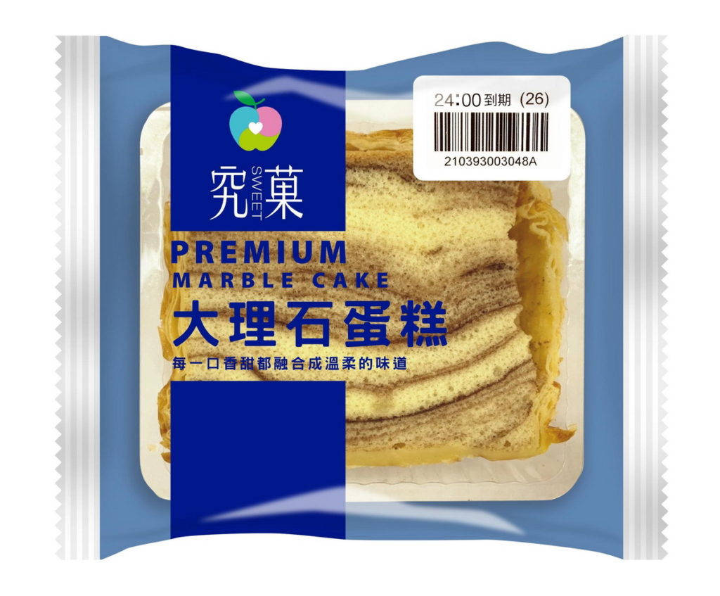 萊爾富販售大理石蛋糕，NT 30元