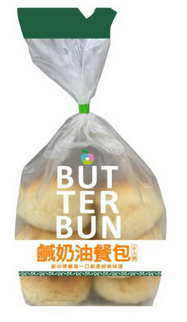 萊爾富販售鹹奶油餐包6入，NT 59元