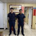 警員龍顗凱（左）、警員黃順進（右）