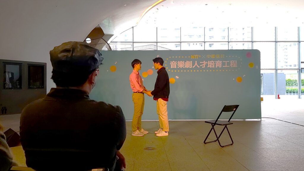 《遺憾計畫：Project R》音樂劇演員呂承祐、黃巨東，現場演出精彩片段。（圖/陳惠玲攝影）