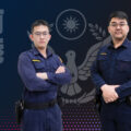 南港派出所警員楊凱帆（右）、許哲源（左）