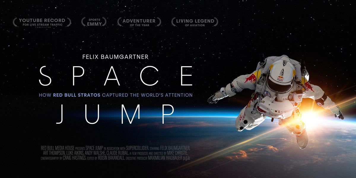 為紀念Red Bull Stratos平流層計畫十週年，Red Bull拍攝最新紀錄片《太空跳傘：全球關注的平