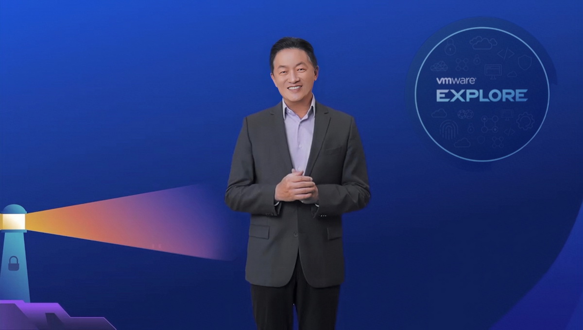 VMware全球副總裁、大中華區總裁陳學智在VMware Explore 2022 China做主題演講