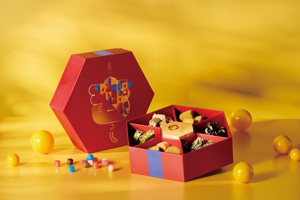 「吉好運禮盒」內容物以七款酥類糕點及甜品為主