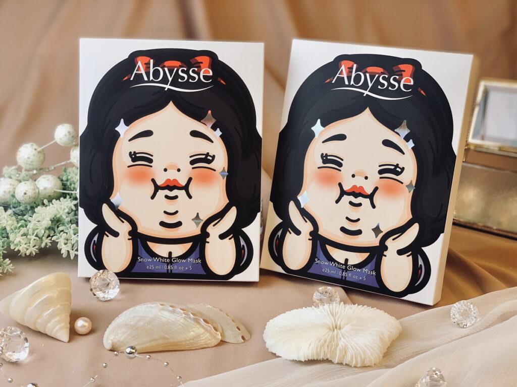 Abysse「白雪公主極光瞬白面膜」嚴選極佳貼膚度及保水度的珍稀棉籽絨縲縈布