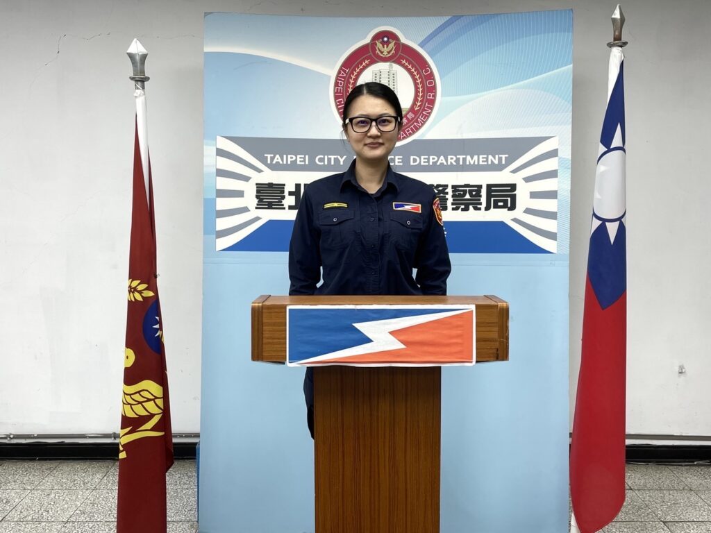 臺北市保安警察大隊第五中隊分隊長陳佩君。