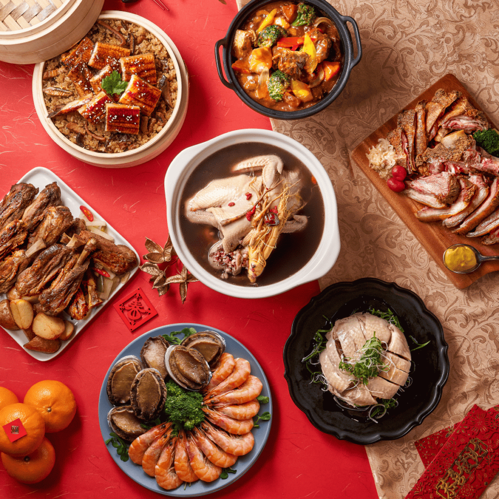 「饗食天堂」結合中、西、日式料理「開運極上饗宴」年菜組合，提供8歲到80歲都喜愛的多國百匯盛宴