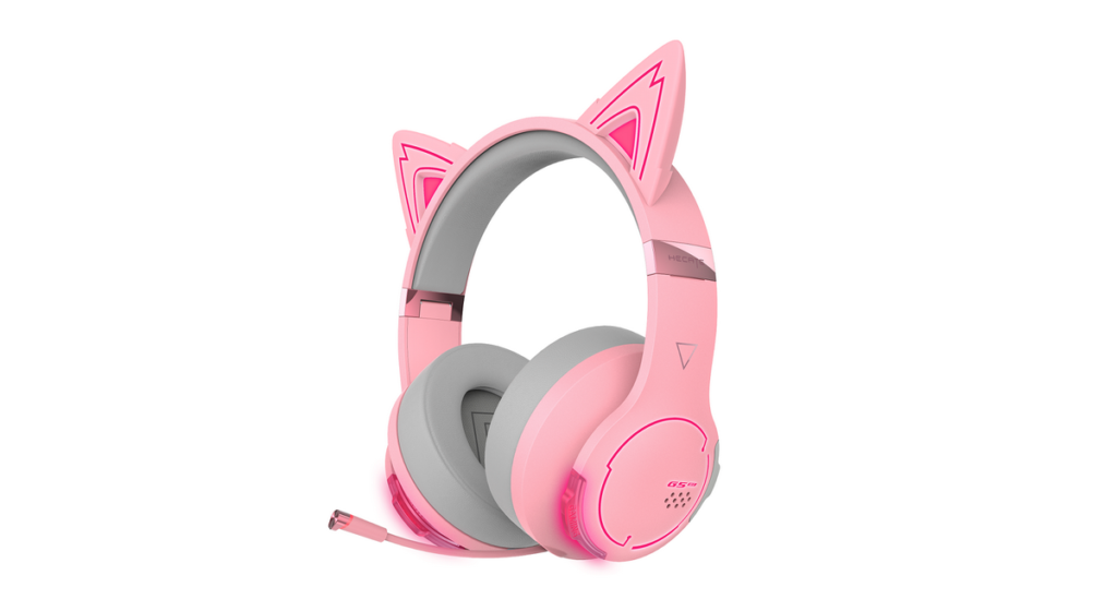 EDIFIER G5BT 萌貓版藍牙無線低延遲電競耳麥粉色售價NT$3590