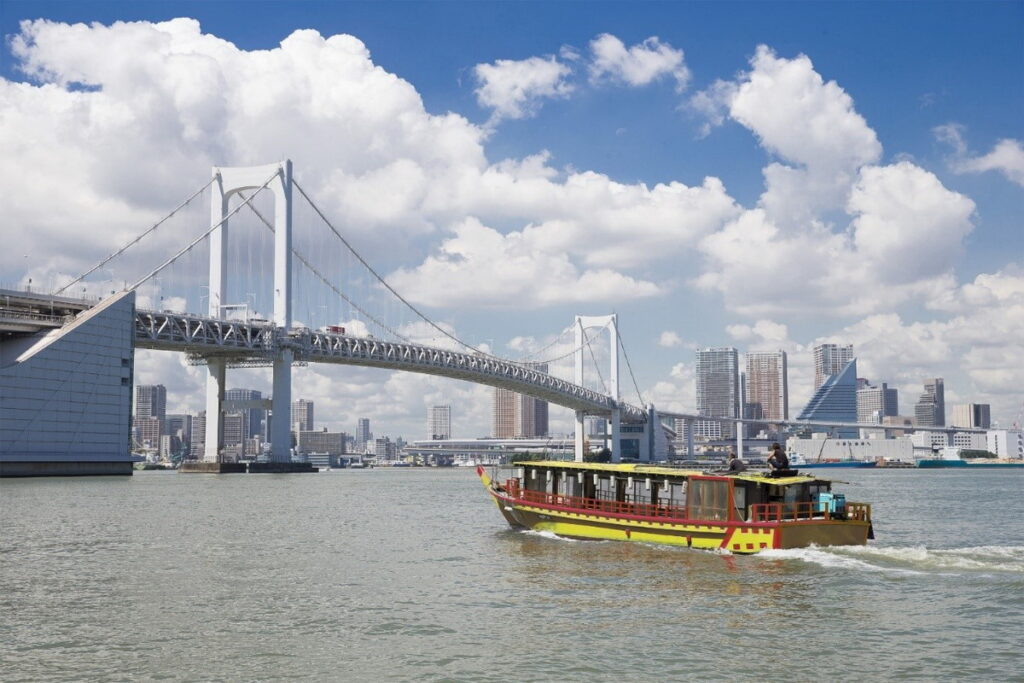 江戶前汽船提供可以感受懷舊、新潮不同氛圍的東京水上航線。（圖片來源：Ⓒ江戶前汽船）