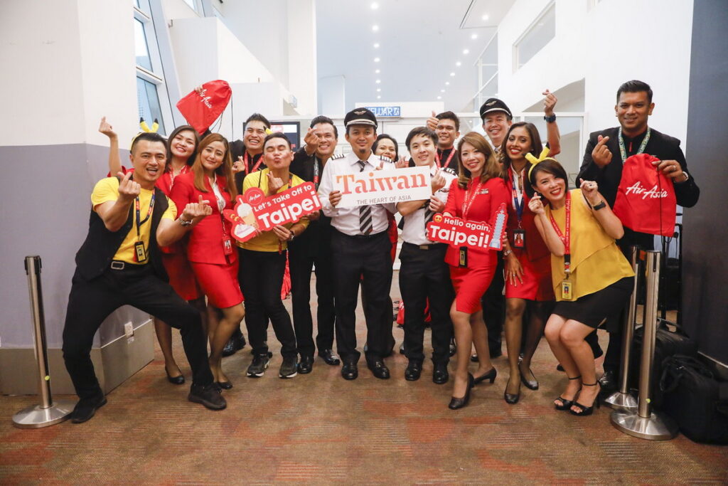 為慶祝台北吉隆坡復航，AirAisa於吉隆坡機場舉行慶祝活動