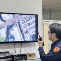 樹林警分局首次透過運用科技無人機制高、俯視即時監控、空中路況查報工作加速警力到場疏處，讓交通更為順暢