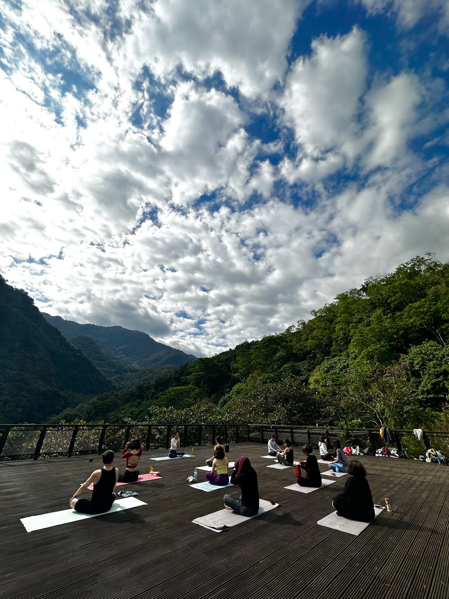 於知本國家森林遊樂區舉辦森林瑜珈活動