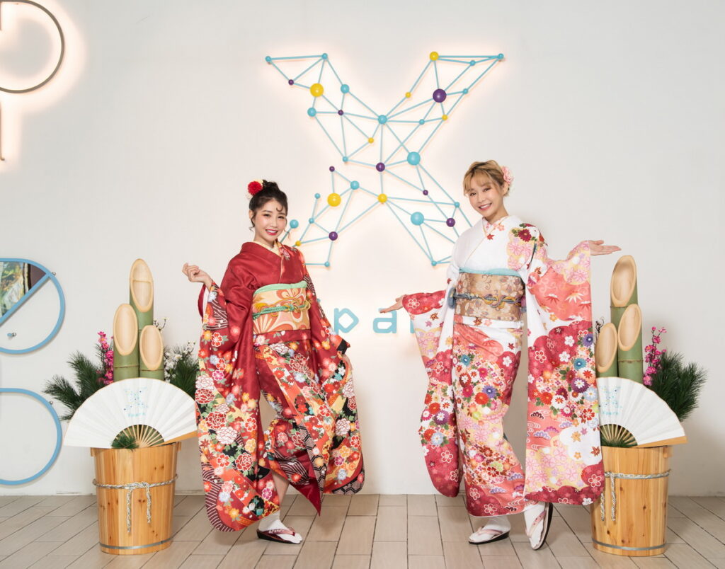 與樂天女孩完成Xpark「賀正月集章趣」，一起成為日本文化通