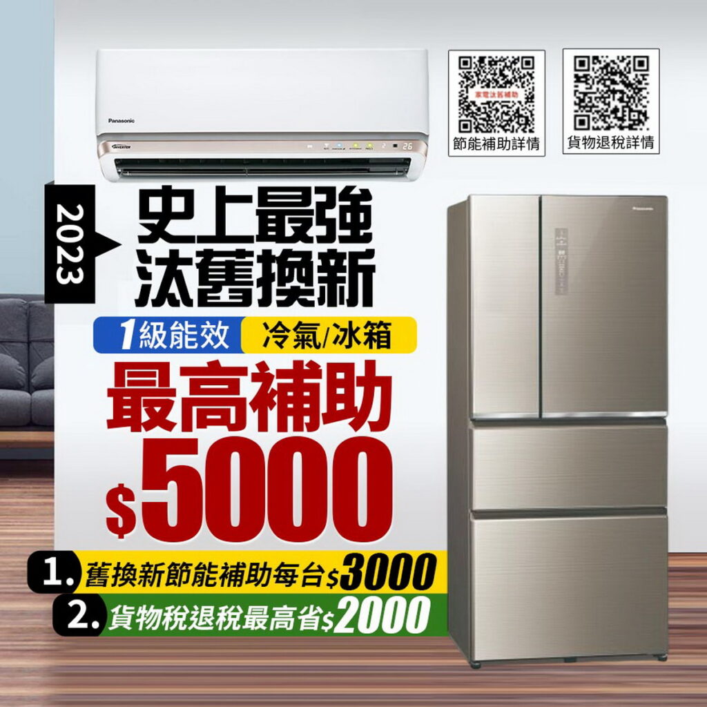 ▲過年前購買新家電正是時候,經濟部推動的「家電汰舊換新節能補助」已於元旦上路,加上貨物稅減免,現在購買節能一級冷暖氣機、冰箱,最高可獲得5,000元補助,東森購物再加碼推出最高10%樂透金回饋,買到賺到。