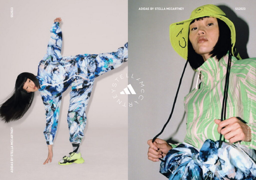 adidas by Stella McCartney 2023春夏 TrueNature系列，看見地貌之美！衛星雲圖、地質圖層化作印花圖騰，將大自然穿戴上身