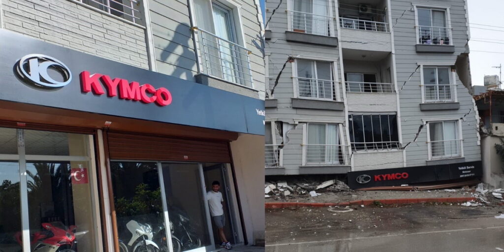先前曾找藝人吳鳳廣告代言的 KYMCO (光陽機車) 不僅在土國設組裝廠，在當地也相當知名，近期在當地發表新上市的三輪重機CV3，此次土敘強震也震毀部份經銷商店面。