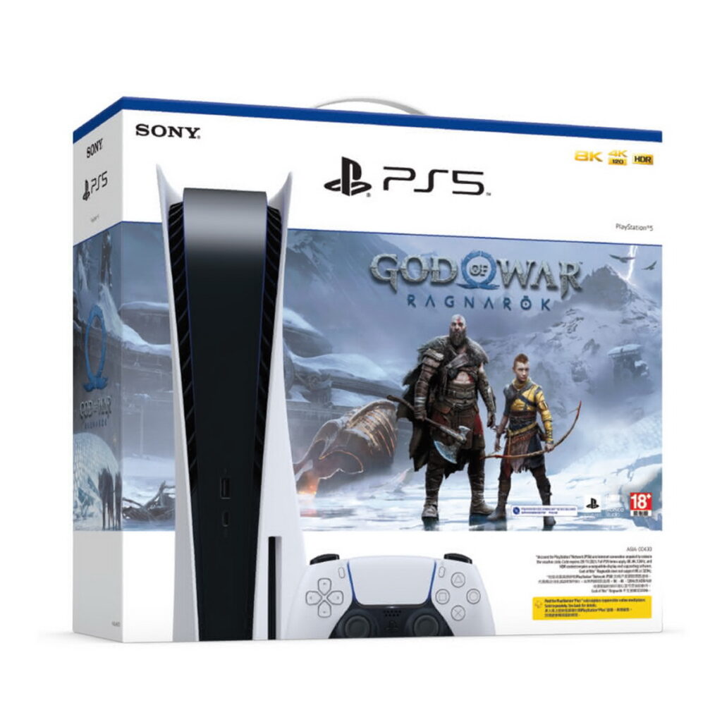 「SONY」PS5戰神遊戲片同捆組，活動價19,380元。