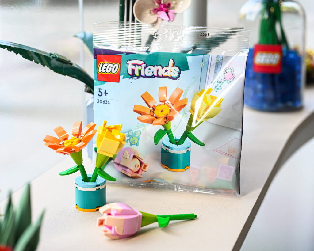 全台指定店鋪開賣樂高花藝系列新品 限量贈送「30634友誼之花」今年最浪漫創新的傳情花禮。