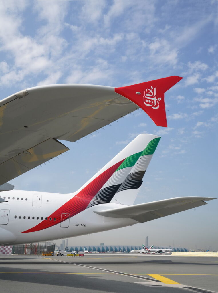 阿聯酋航空最新的尾翼與翼尖設計