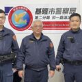 警員林星辰（左）、林國禎（中）、警員鄭旭翔（右）