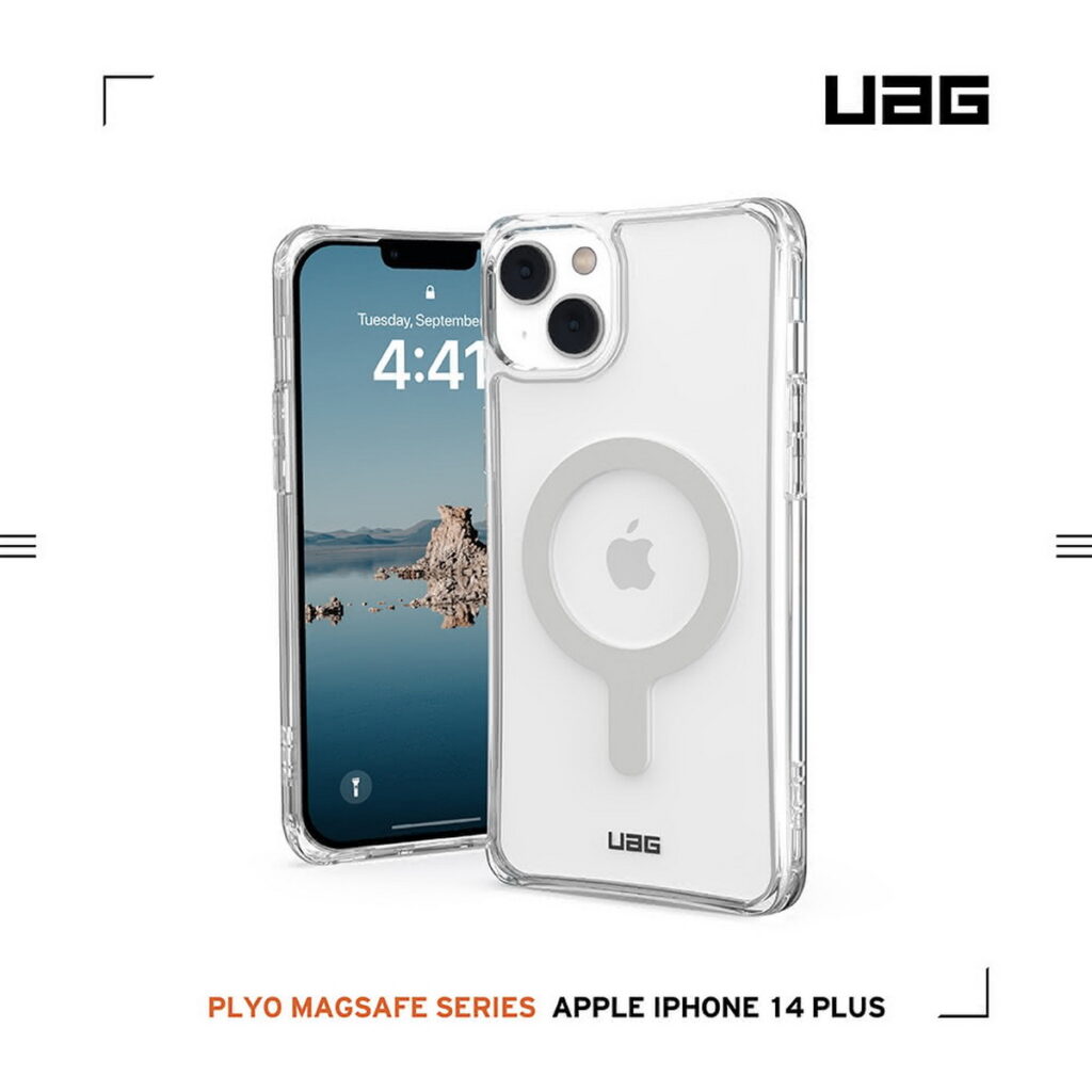 【UAG】iPhone 14 Plus MagSafe 耐衝擊保護殼-極透明，活動價1428元