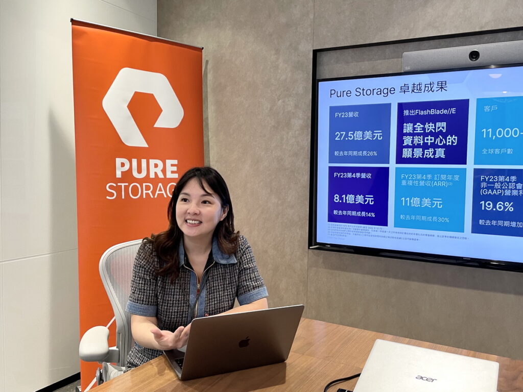 Pure Storage台灣區總經理呂晏緹分享營運成果與企業動能