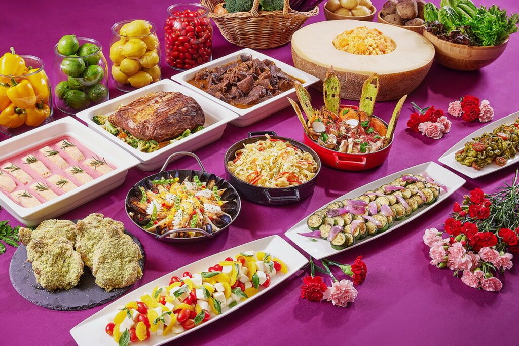 圖說_JR東日本大飯店台北鉑麗安全日餐廳春之彩美食料理在五月母親節時也會調整不同菜色提供饕客享受不同料理