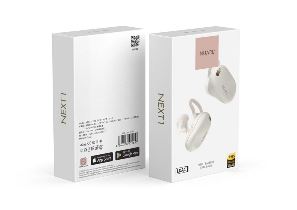 全新真無線耳機NUARL NEXT1為NUARL旗下首款受LDAC音質認證的旗艦款耳機，集高質感、高音質、舒適佩戴感與降噪功能等全規格於一機，搶佔台灣真無線耳機市場。